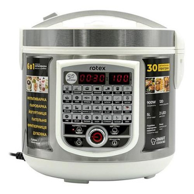 Мультиварка Rotex RMC505-W 900Вт 5л 30 программ антипригарная чаша Купить Мультиварка Rotex RMC505-W 900Вт 5л 30 программ антипригарная чаша Бытовая техника
