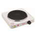 Купить Электроплитка Saturn ST-EC0180 1000Вт 1 чугунный блин термостат индикатор работы белая Бытовая техника