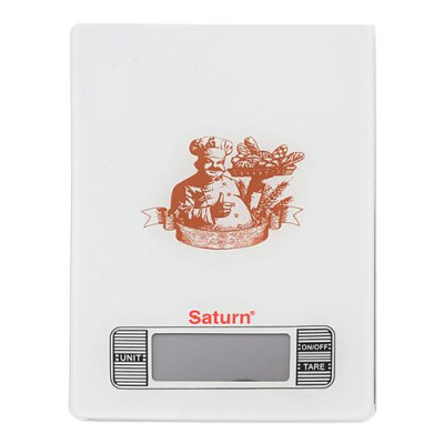 Купить Весы кухонные Saturn ST-KS-7235 brown электронные 5кг ж/к дисплей сенсорное управление стекло Бытовая техника