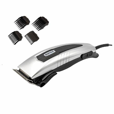 Машинка для стрижки Rotex RHC120-S 10Вт 4 насадки - 3мм, 6мм, 9мм, 12мм, покрытие лезвий - сталь Купить Машинка для стрижки Rotex RHC120-S 10Вт 4 насадки 3мм 6мм 9мм 12мм покрытие лезвий сталь Бытовая техника