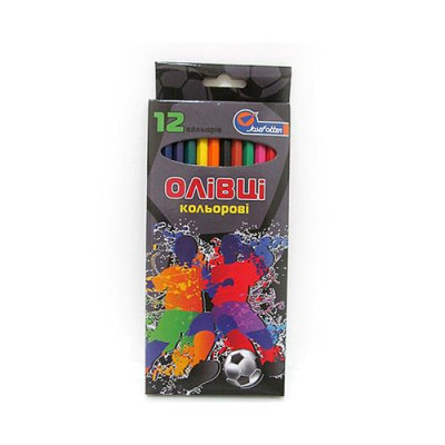 Набор цветных карандашей J.OTTEN 1051AG-12 Football" 12 цветов пластиковые Купить Набор цветных карандашей J.OTTEN 1051AG-12 Football" 12 цветов пластиковые Дом, сад, огород