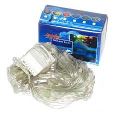 Купить Гирлянда белая "сетка 120 LED линза" синие огни, 1, 5*1, 5 метра, с регулировкой Дом, сад, огород