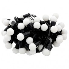 Купить Гирлянда черная "шарики" (RGB) 50 LED разноцветные огни Дом, сад, огород