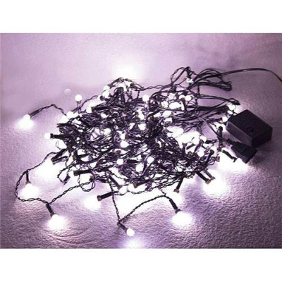 Купить Гирлянда 300 LED "матовая" черном проводе, БЕЛЫЕ огни с регулировкой Дом, сад, огород