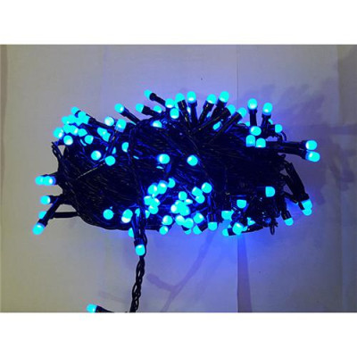 Купить Гирлянда 300 LED "матовая" черном проводе, СИНИЕ огни с регулировкой Дом, сад, огород