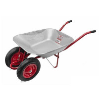 INTERTOOL WB-0823 Тачка садово-строительная, 85л 150кг, 2 пневмоколеса с подшипником 15" (4.0-8)