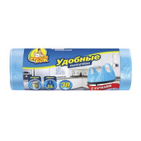 Пакет для мусора Фрекен Бок с ручками 35л/30 шт