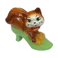 Копилка керамическая Котик в туфле