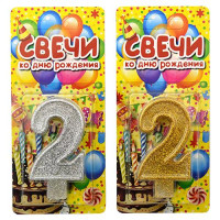Свеча для торта цифра 2