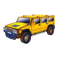 Набор-конструктор Wood Weels Hummer (желтый)