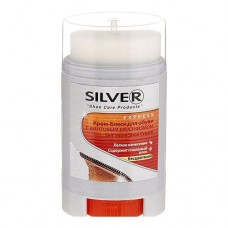 Крем-блеск для кожи Silver с винтовым механизмом натуральный 50мл