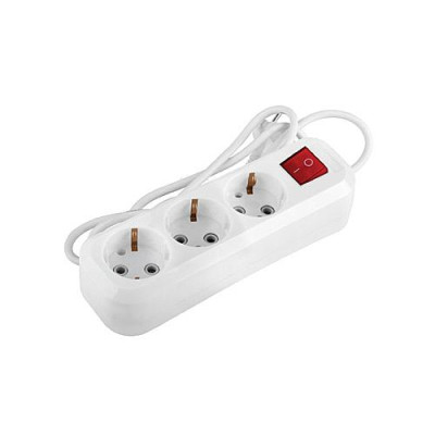 Купить Удлинитель Electrum C-ES-1813 3 гнезда 3 м с заземлением и кнопкой Электротовары