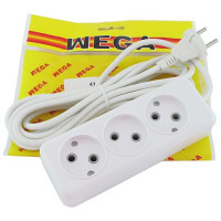 Удлинитель 3/3м WEGA