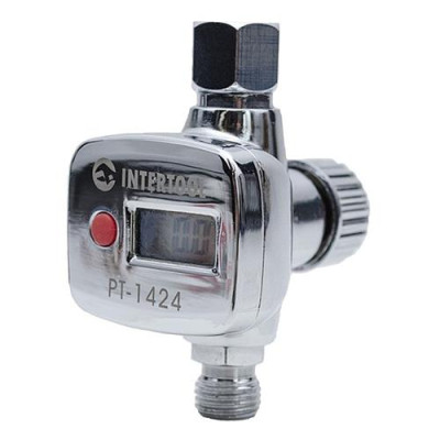 Купить Регулятор давления Intertool PT-1424 с цифровым манометром для пистолетов покрасочных профи 1/4" Инструмент и оборудование
