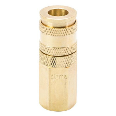 Купить Соединение быстросъемное усиленное с фиксатором Sigma 7021641 FТ 1/4" латунь Инструмент и оборудование