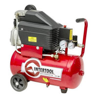 Компрессор поршневой Intertool PT-0010 24л 1.5кВт 8 атмосфер 206л/мин