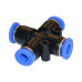 Цанговый фитинг крестовина 6мм Купить Цанговый фитинг крестовина 6мм Инструмент и оборудование