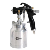 Краскораспылитель Intertool PT-0214 HVLP Black PROF 1.5мм нижн. метал. бачок рег. подачей давления