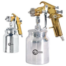 Купить Краскораспылитель Intertool PT-0219 HP Gold PROF 1.4мм нижн.метал.бачок 1000мл Инструмент и оборудование