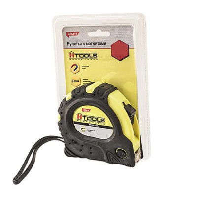 Рулетка с магнитами H-Tools 27K405 5м x 19мм Купить Рулетка с магнитами H-Tools 27K405 5м x 19мм Инструмент и оборудование