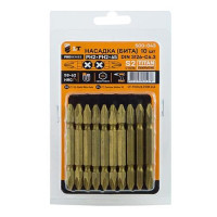 Бита LT/Maxidrill 500-043 PН2xPH2x65мм 1/4" S2 Титан 10шт блистер