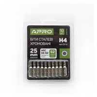 Бита Apro 309114 Н4x25мм 10шт хром