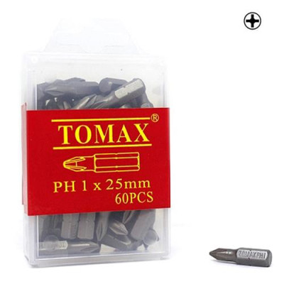 Бита Tomax PH-1х25мм 60шт Купить Бита Tomax PH-1х25мм 60шт Инструмент и оборудование
