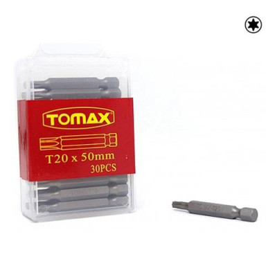 Купить Бита Tomax T-20х50мм 30шт Инструмент и оборудование