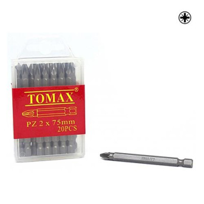 Бита Tomax PZ-2х75мм 20шт Купить Бита Tomax PZ-2х75мм 20шт Инструмент и оборудование