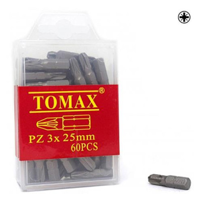 Купить Бита Tomax PZ-3х25мм 60шт Инструмент и оборудование