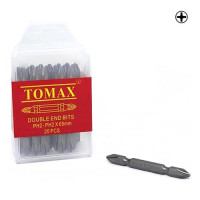 Бита двухсторонняя Tomax PH-2хPH-2х65мм 20шт