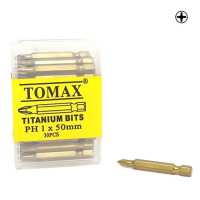 Бита титановая Tomax PH-1х50мм 30шт