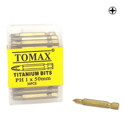 Купить Бита титановая Tomax PH-1х50мм 30шт Инструмент и оборудование