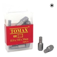 Бита автомобильная Tomax H-10хT-40х30мм 20шт