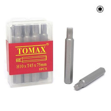 Бита автомобильная Tomax H-10хT-45х75мм 8шт