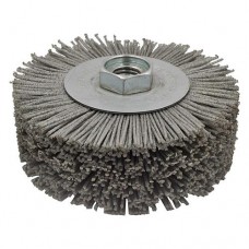 Шлифовальный круг от коррозий металла Пиранья 100х35 М14 зерно 80 полимер серая