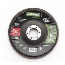 Круг лепестковый торцевой Apro 830467 Р120 конус 125мм Т29