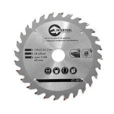 Купить Диск пильный по дереву Intertool CT-3015 с твердосплавными напайками 150х22.2х1.5мм 27 зубьев Инструмент и оборудование