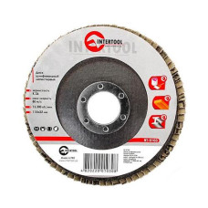 Купить Диск шлифовальный лепестковый Intertool BT-0103 115х22мм зерно K36 Инструмент и оборудование