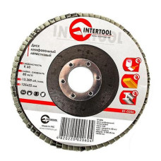 Купить Диск шлифовальный лепестковый Intertool BT-0206 125х22мм зерно K60 Инструмент и оборудование