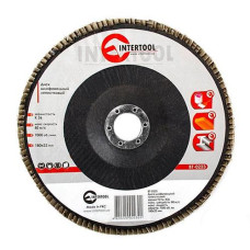 Купить Диск шлифовальный лепестковый Intertool BT-0223 180х22мм зерно K36 Инструмент и оборудование