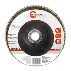 Купить Диск шлифовальный лепестковый Intertool BT-0224 180х22мм зерно K40 Инструмент и оборудование