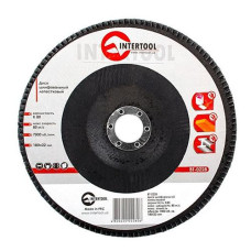 Купить Диск шлифовальный лепестковый Intertool BT-0228 180х22мм зерно K80 Инструмент и оборудование