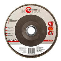 Диск шлифовальный лепестковый Intertool BT-0232 180х22мм зерно K120