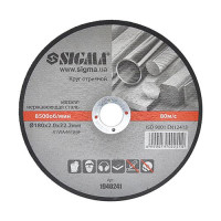 Круг отрезной по металлу Sigma 180х2х22.2мм