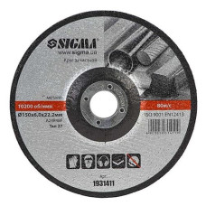 Круг зачистной по металлу Sigma 1931411 150х22.2х6мм