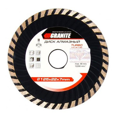 Купить Диск алмазный Granite 9-04-230 Тurbo Wave 230мм Инструмент и оборудование