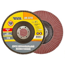 Купить Диск шлифовальный лепестковый конусный Mastertool 08-3215 Т29 зерно 150 125x22мм Инструмент и оборудование