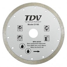 Диск алмазный Ceramic TDV 180x2.8x10x25.4мм