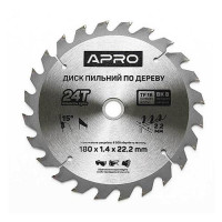 Диск пильный по дереву Apro 830133 180х22.2х24T